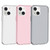 For iPhone 14 Plus Shockproof Terminator Style Transparent Protective Case  (Pink)