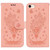 For iPhone SE 2022 / SE 2020 / 8 / 7 Butterfly Rose Embossed Leather Phone Case(Pink)