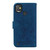 For Tecno Pop 5P Butterfly Rose Embossed Leather Phone Case(Blue)