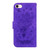 For iPhone SE 2022 / SE 2020 / 8 / 7 Butterfly Rose Embossed Leather Phone Case(Purple)