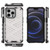For iPhone 14 Plus Shockproof Honeycomb PC + TPU Phone Case  (White)