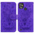 For Tecno Pop 5P Butterfly Rose Embossed Leather Phone Case(Purple)