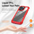 For iPhone 14 TPU + PC Lens Protection Phone Case (Red)