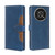 For Honor X30 5G Stitching Skin Feel Magnetic Buckle Horizontal Flip PU Leather Case(Blue)