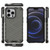 For iPhone 14 Shockproof Honeycomb PC + TPU Phone Case (Black)