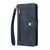 For OnePlus Nord N10 5G Rivet Buckle 9 Cards Three Fold Leather Phone Case(Blue)