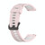 For Amazfit GTR 3 22mm Vertical Pattern Two-Color Silicone Watch Band(Pink+White)