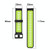 For Samsung Galaxy watch 42mm 20mm Vertical Pattern Two-Color Silicone Watch Band(Olive Green + Black)