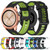 For Samsung Galaxy watch 42mm 20mm Vertical Pattern Two-Color Silicone Watch Band(Red+Black)