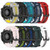 For Amazfit 3 22mm Vertical Pattern Two-Color Silicone Watch Band(White+Black)