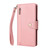 For OnePlus Nord N10 5G Rivet Buckle 9 Cards Three Fold Leather Phone Case(Rose Gold)
