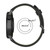 For Amazfit 2 Stratos 22mm Vertical Pattern Two-Color Silicone Watch Band(Black+Blue)