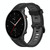 For Amazfit GTR 2e 22mm Vertical Pattern Two-Color Silicone Watch Band(Black+Grey)