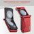 For Samsung Galaxy Z Flip5 5G DG.MING M2 Series Card Bag Magnetic Leather Phone Case(Red)