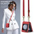 For Samsung Galaxy Z Flip5 5G DG.MING M2 Series Card Bag Magnetic Leather Phone Case(Red)