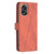 For OPPO A38 4G Magnetic Buckle Rhombus Texture Leather Phone Case(Brown)
