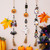 Halloween Home Party Bead Hanging Tag Holiday Scene Decoration Props(Car Bat)