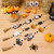 Halloween Home Party Bead Hanging Tag Holiday Scene Decoration Props(Car Bat)