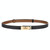 Dress Waist Belt Accessories Women Waist-Closing No-Hole Belt(Black)