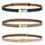 Dress Waist Belt Accessories Women Waist-Closing No-Hole Belt(Black)