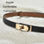 Dress Waist Belt Accessories Women Waist-Closing No-Hole Belt(Black)