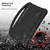 For Samsung Galaxy Tab S8 Ultra EVA Shockproof Tablet Case with Holder(Black)