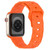 Football Texture Silicone Watch Band For Apple Watch SE 2023 44mm(Orange)