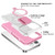 For iPhone 15 Pro Sliding Camshield Magsafe Holder TPU Hybrid PC Phone Case(Pink White)