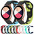 For Samsung Galaxy Watch Active 20mm Double Color Silicone Watch Band(Black+Red)