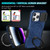 For iPhone 15 Pro Max Sliding Camshield Magsafe Holder TPU Hybrid PC Phone Case(Royal Blue)