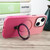 For iPhone 13 Gradient MagSafe Holder Liquid TPU Hybrid PC Phone Case(Pink Red)