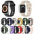 For Apple Watch 9 41mm Square Buckle Armor Style Silicone Watch Band(Midnight Blue)