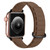 For Apple Watch Ultra 2 49mm Reverse Buckle Magnetic Silicone Watch Band(Black Buckle Coffee)