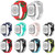 For Apple Watch Ultra 2 49mm Double Color Silicone Watch Band(Cyan+White)