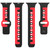 For Apple Watch SE 2023 40mm Double Color Silicone Watch Band(Black+Grey)
