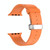 Metal Butterfly Buckle Silicone Watch Band For Apple Watch Ultra 2 49mm(Orange)