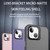 For iPhone 14 Plus Skin Feel Lens Holder Translucent Phone Case(Black)