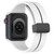 Two Color Folding Buckle Silicone Watch Band For Apple Watch SE 2023 44mm(White+Black) Two Color Folding Buckle Silicone Watch Band For Apple Watch SE 2023 44mm(White+Black)