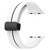 Two Color Folding Buckle Silicone Watch Band For Apple Watch SE 2023 44mm(White+Black) Two Color Folding Buckle Silicone Watch Band For Apple Watch SE 2023 44mm(White+Black)
