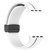 Two Color Folding Buckle Silicone Watch Band For Apple Watch SE 2023 44mm(White+Black) Two Color Folding Buckle Silicone Watch Band For Apple Watch SE 2023 44mm(White+Black)
