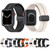 Two Color Folding Buckle Silicone Watch Band For Apple Watch SE 2023 44mm(White+Black) Two Color Folding Buckle Silicone Watch Band For Apple Watch SE 2023 44mm(White+Black)