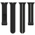 Two Color Folding Buckle Silicone Watch Band For Apple Watch SE 2023 44mm(Black+White)