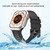 Tire Texture Silicone Watch Band For Apple Watch Ultra 2 49mm(White)