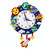 Cartoon Clock Children DIY Handmade Teaching Aids Christmas Decoration(Random Cartoon Style)