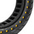 For Ninebot MAX G30 Electric Scooter 10x2.5 Inflatable Honeycomb Solid Run-flat Tire(44mm Slot Yellow)