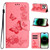 For iPhone 15 Pro Butterfly Embossed Flip Leather Phone Case(Pink)