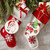 10pcs/Set Wood Chip Hand-Painted Christmas Tree Props Christmas Pendants, Size: 9x7.6cm