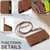 For iPhone 15 Crossbody Multi-card Slot Wallet Zipper Leather Phone Case(Brown)