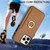 For iPhone 13 Pro Max Ring Card  Litchi Leather Back Phone Case(Brown)