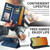 For iPhone 15 Pro Crossbody Multi-card Slot Wallet Zipper Leather Phone Case(Dark Blue)